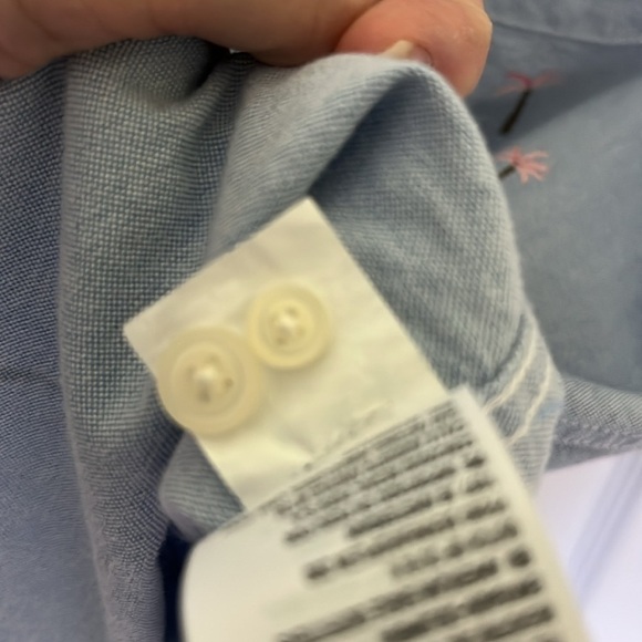 American Eagle Flamingo Button Down Short Sleeve Shirt Flamingos Size S - Picture 8 of 8